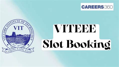 VITEEE Slot Booking 2026 - Link, How to Book Online Slots