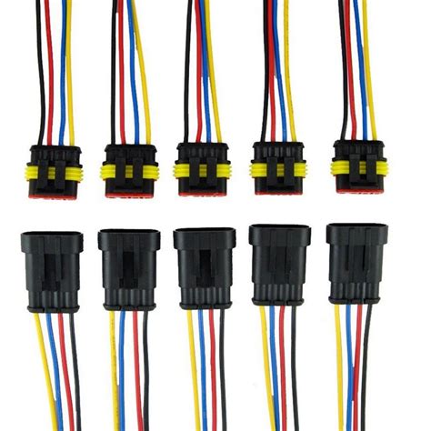 ZYTC 4 Pin Way Car Waterproof Wire Connector Plug Auto Electrical Wire ...