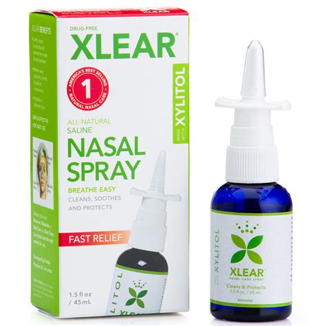 Xlear, Xylitol Saline Nasal Spray, Fast Relief, 1.5 fl oz (45 ml) - iHerb