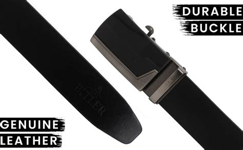 Buy BITLER Auto Lock Belt For Men | Formal | Genuine Leather (Black) at ...