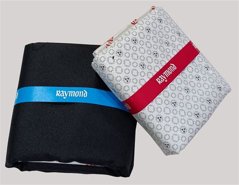 Raymond Unstitched Cotton Blend Shirt & Trouser Fabric Printed – Mans ...