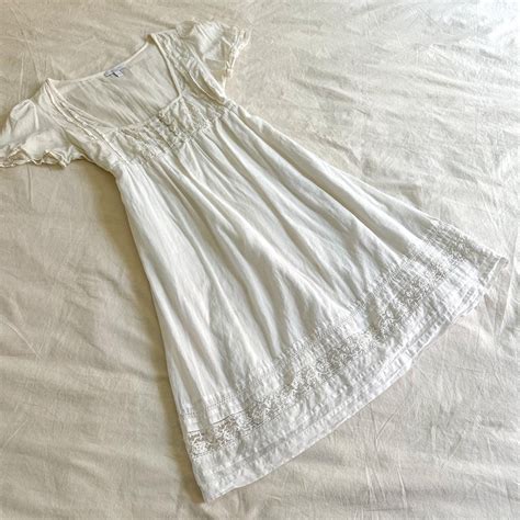Vintage white babydoll dress with scoop milkmaid... - Depop in 2025 ...