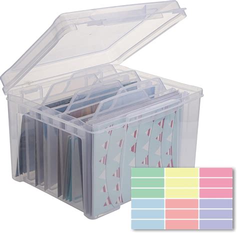 Amazon.com: CYEAH Greeting Card Storage & Organizer Box with 6 ...