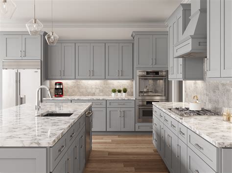 Light Grey Painted Kitchen Cabinets