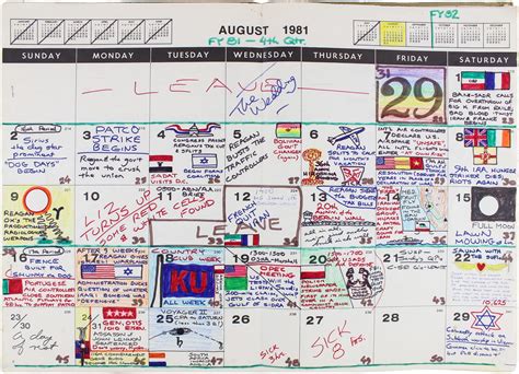 A Disgruntled Federal Employee’s 1980s Desk Calendar