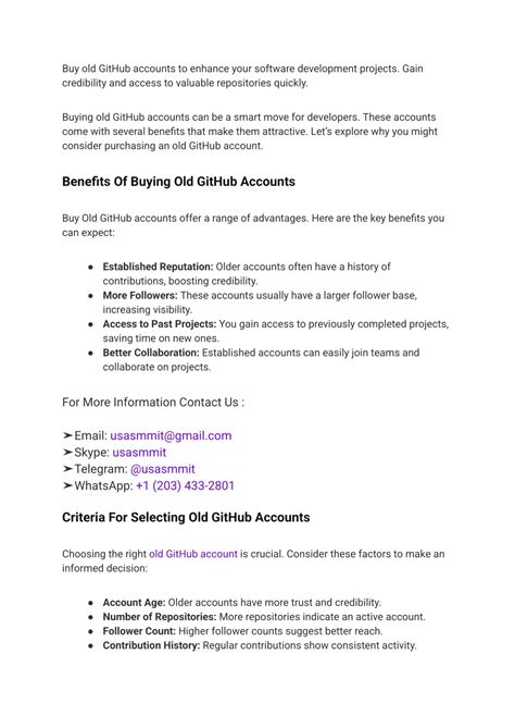 PPT - 10. Buy GitHub Accounts With Contributions History, Stars ...