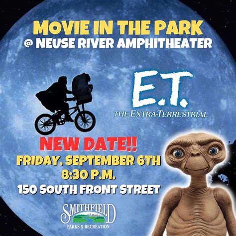 Movie in the Park in Smithfield Sep 6: E.T. - Triangle on the Cheap
