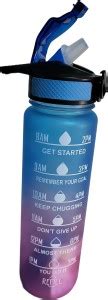 Unnati Unbreakable Water Bottle 1 L with Motivational Time Marker ...