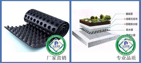 南京25厚塑料疏水板 4公分厚高抗压塑料排水凸片 地库顶板排水板-环保在线