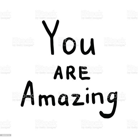 You Are Amazing Inspiration Quote Stock Illustration - Download Image ...