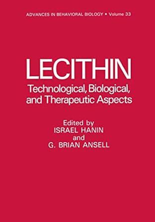 Buy Lecithin: Technological, Biological, and Therapeutic Aspects Book ...