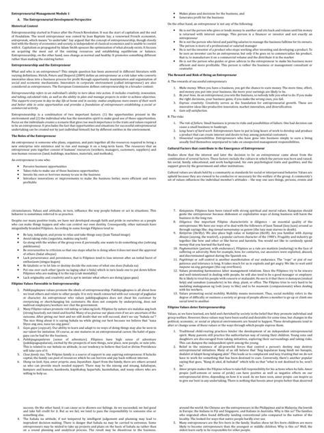 Introduction to Entrepreneurship Module PDF 的图像结果