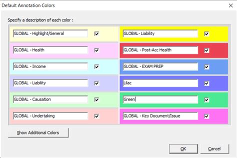 Image result for Annotation Color Code for Writing