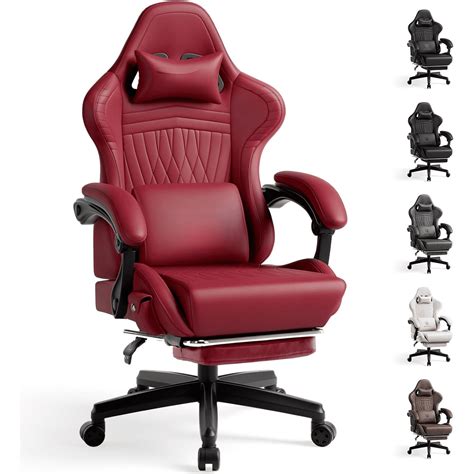 Gaming Chair with Speakers, Video Game Chairs with Footrest, PC Gamer ...