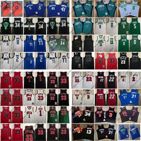 DUNCAN CURRY Stitched Retro Basketball Jerseys MILLER IVERSON EMBIID ...