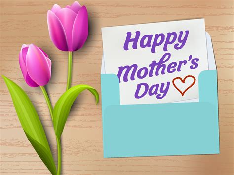 A note with the words happy mother's day written on it 22738820 Vector ...