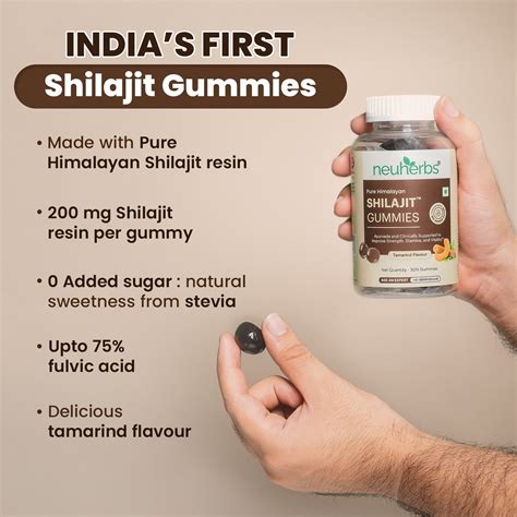 Pure Himalayan Shilajit Gummies (30) to Boost Stamina - neuherbs