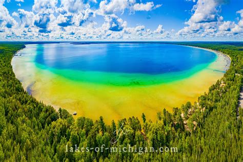 Higgins Lake near Roscommon Aerial Photo from North — Aerial, Landscape, Real Estate ...