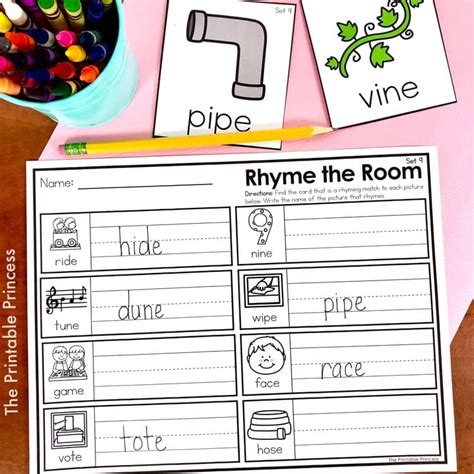Write the Room Rhyming Practice Word Work Activities Kindergarten ELA ...