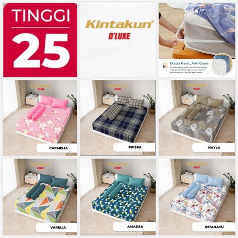 Jual Sprei Kintakun D'luxe Tinggi 25 cm Uk.180 x 200 x 25 & Uk. 160 x ...