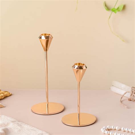 Modern Candle Holder Set of 2 Online - Premium Candle Stand | Nestasia
