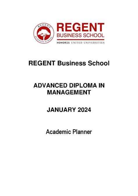 ADM Academic Planner January 2024 - REGENT Business School ADVANCED ...