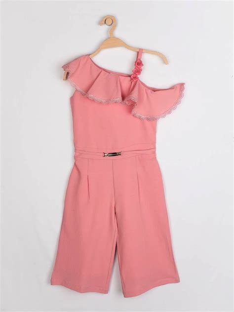 Girls Off White Textured Jumpsuit 12418 | Peppermint