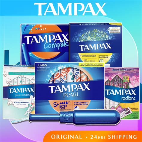 AUTHENTIC* Tampax Pearl | Tampax Radiant | Cotton Core | Cardboard ...