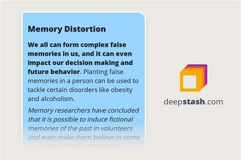 Image result for Distorted Memory