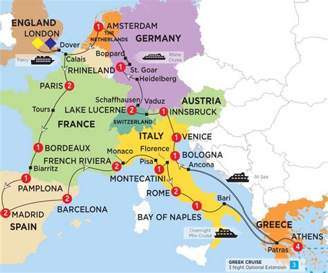 Map Of France And Italy And Spain | Adams Printable Map