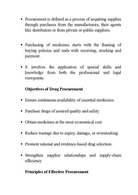 DRUG Procurement and Inventory Control: A Comprehensive Guide - Studocu