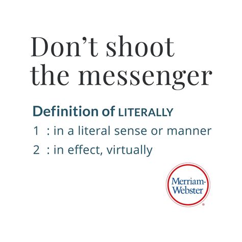 Don't shoot the messenger Men's T-Shirt | Merriam-Webster Dictionary