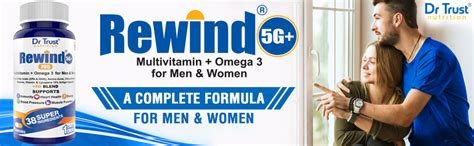 Dr Trust (USA) Rewind 5G plus Multivitamin + Omega 3, Vitamin ...