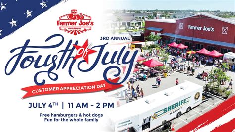 Events from January 18, 2023 – July 4, 2024 – Farmer Joe's