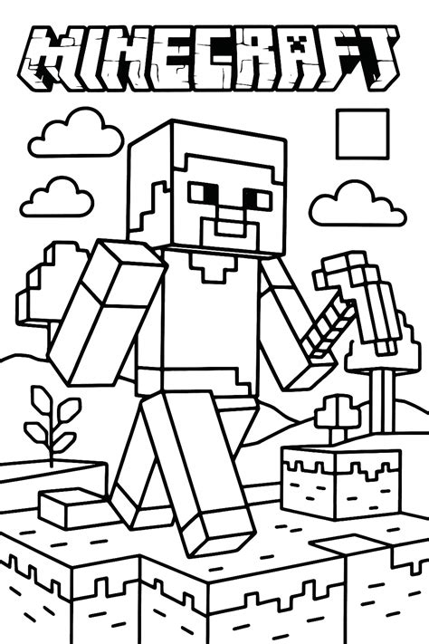 Free minecraft coloring pages minecraft steve coloring page – Artofit