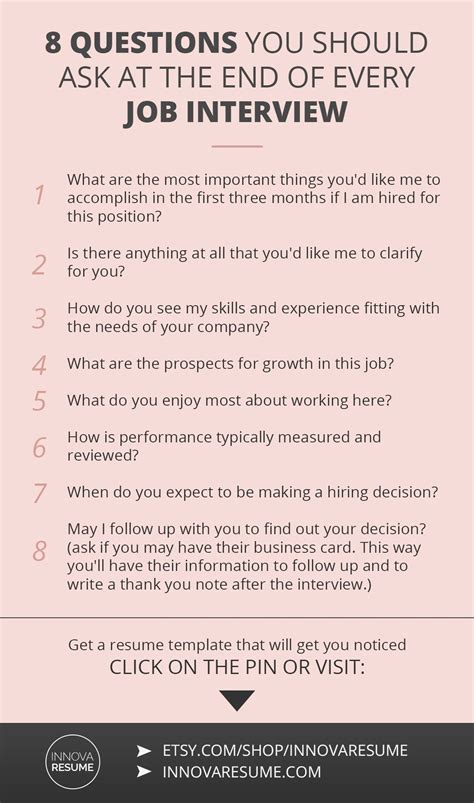 End Of Interview Questions