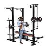 HASHTAG FITNESS ABS Tower with 20 in1 Cable attachments Bench (Incline ...