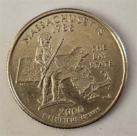 UNITED STATES- QUARTER DOLLAR 2000. P, MASSACHUSETTS