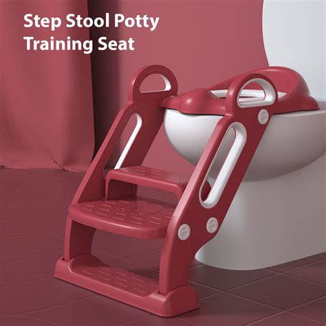 Potty Toilet Training Seat with Ladder with Step Stool for Baby Kids ...