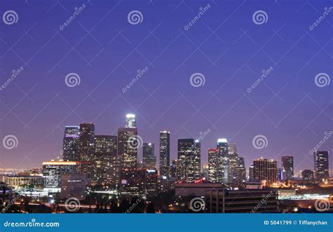 Los Angeles Skyline stock image. Image of office, financial - 5041799