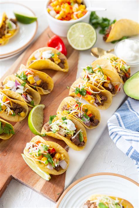 Mini Soft Tacos Mini Beef Ten Minute Taco Bowls™