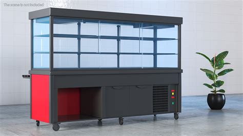 3D Refrigerated Display Case Self Service Line model | 3D Molier ...