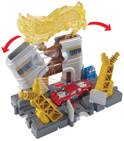 Hot Wheels City Downtown Power Plant Blast Playset, Vehicle Playsets ...