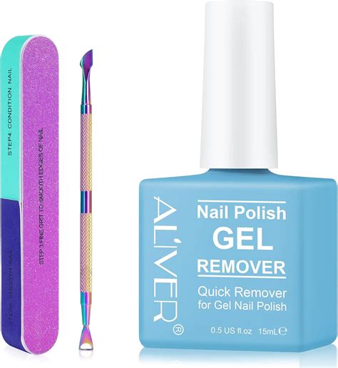 Gel Nail Polish Remover, Gel Polish Remover - Quick & Easy Remove in 3 ...