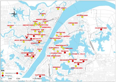 武汉市水务局发布新版渍水风险图：中心城区仍有44处易渍水点_大武汉
