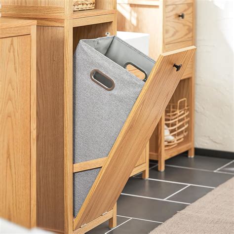 SoBuy Tall Bathroom Cabinet with Laundry Rack, Slim India | Ubuy