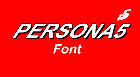 Persona 5 Font Free - Fonts Park
