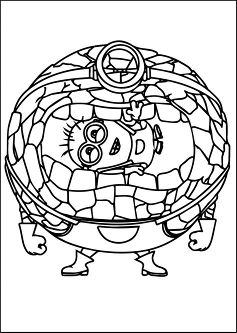 Mega Minions Despicable Me 4 coloring page - Download, Print or Color ...