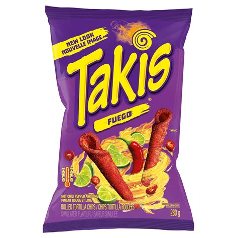 Amazon.com: TAKIS Fuego Tortilla Chips Spicy Chili Pepper & Lime ...