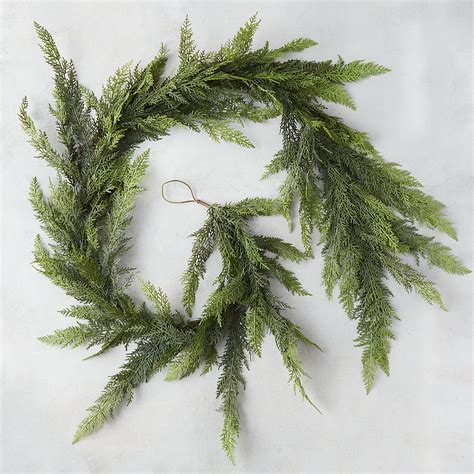 Faux Cedar Garland | Holiday garlands, Christmas garland, Garland ...